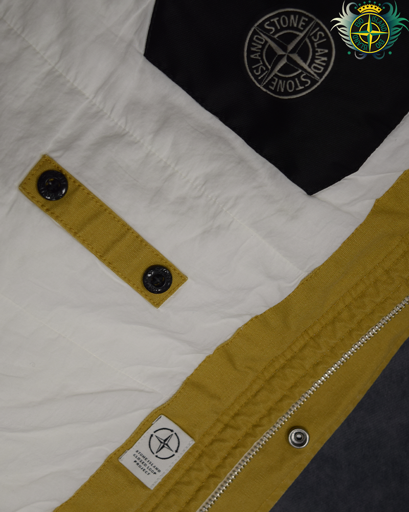 Stone Island Panama Recycled Oxide Plating Closed Loop Jacket Mustard - L