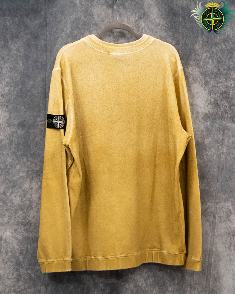 Stone Island Closed Loop Project Gradient Sweatshirt Mustard - XXL