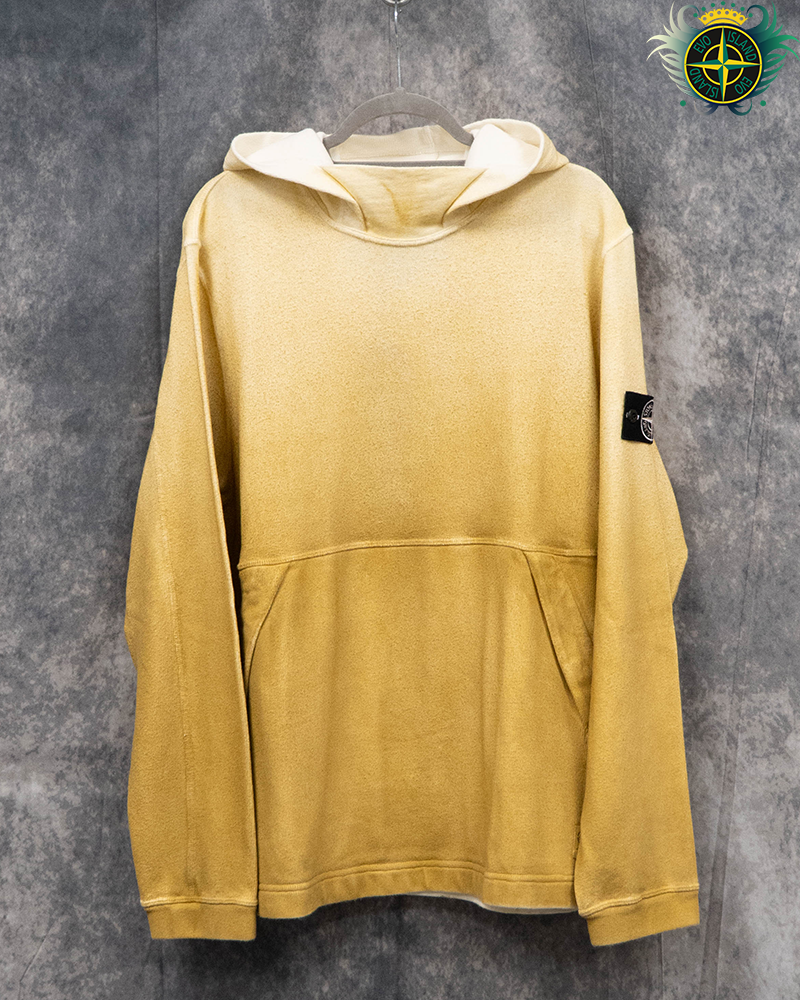 Stone Island Closed Loop Project Gradient Hoodie Mustard - XL