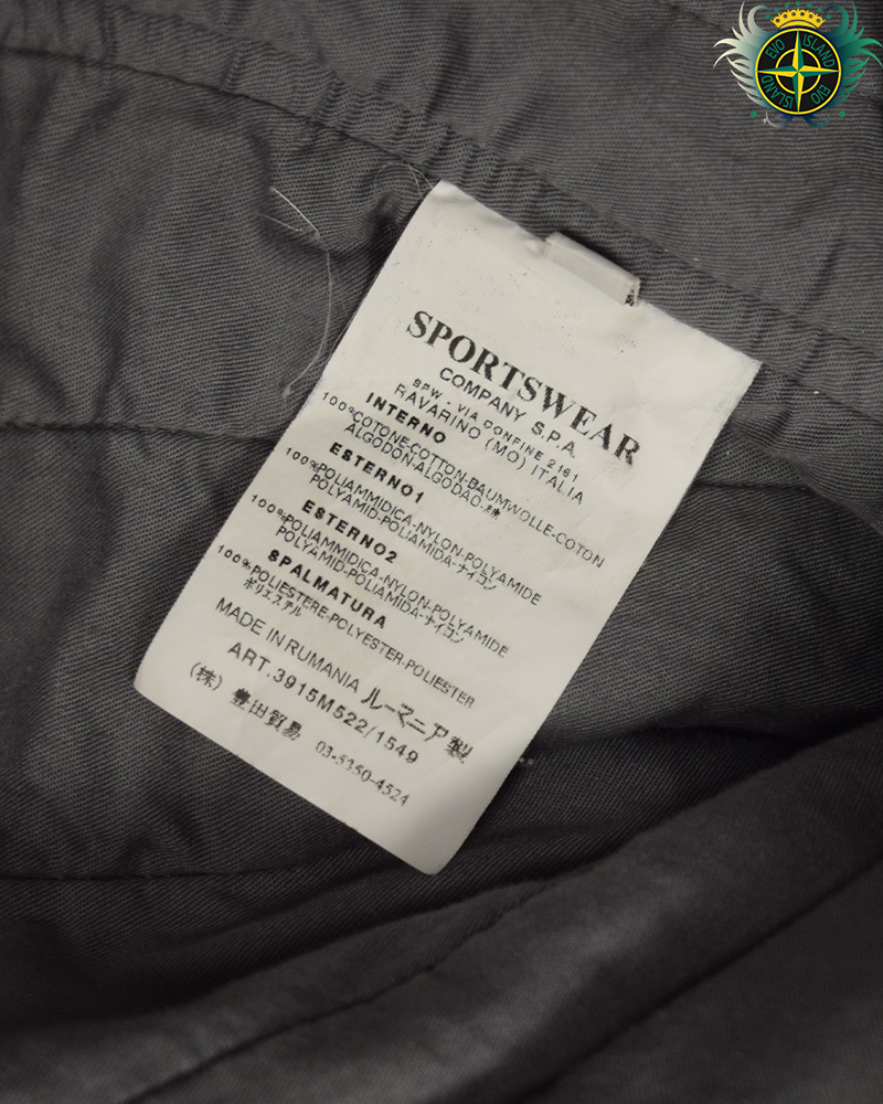 Stone Island 2003 Mono Filament Mesh Jacket Grey