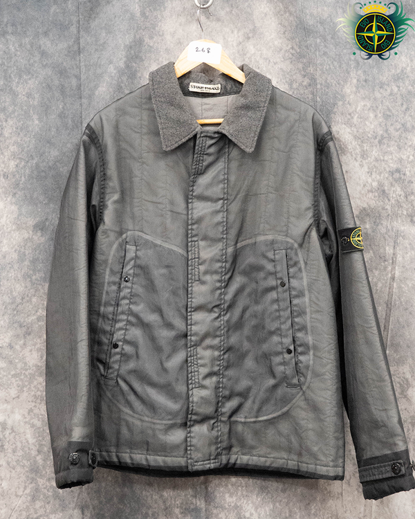 Stone Island 2003 Mono Filament Mesh Jacket Grey - L