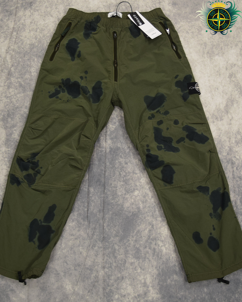 Stone Island Special Process Hand Coloured Cargos Green - 31/LO