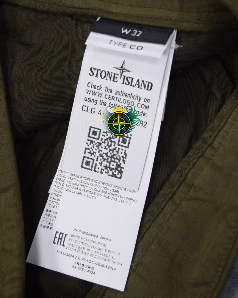 Stone Island Ghost Piece Cargos Khaki - 32/CO