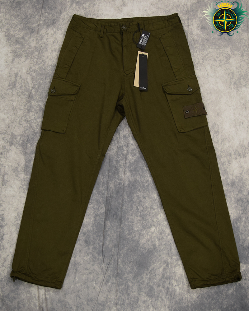 Stone Island Ghost Piece Cargos Khaki - 32/CO