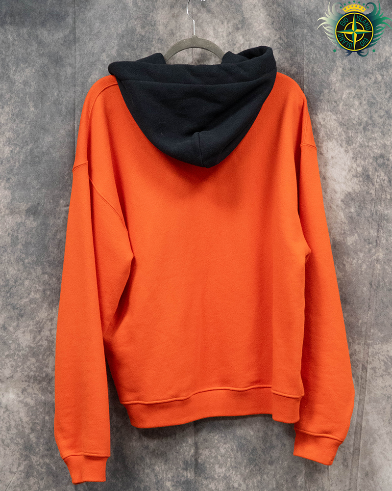 Stone Island Marina Cotton Fleece Hoodie Orange - M