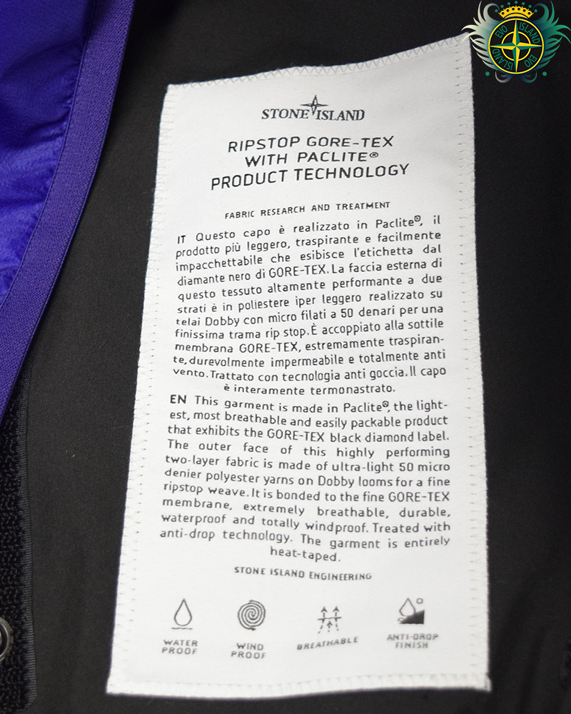 Stone Island Rip-Stop Gore-tex PacLite 3in1 Jacket Black - XL