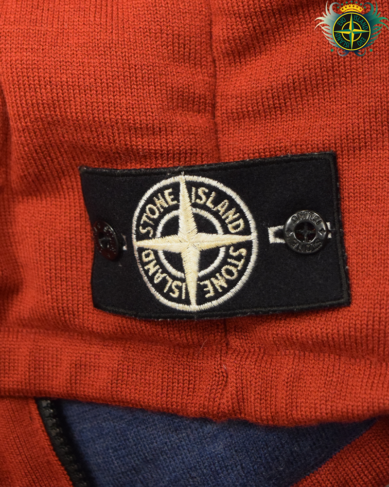 Stone Island Special Process Double Bag Knit Down Gilet Red - XXL