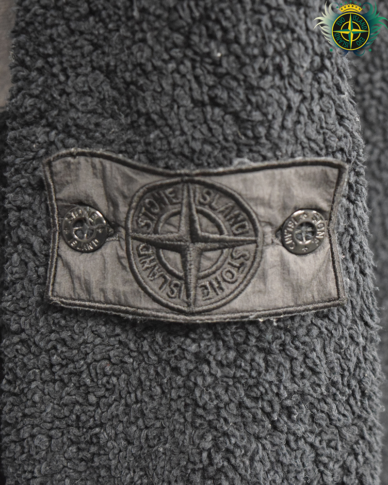Stone Island Shadow Project Teddy Fleece Hoodie Black - XL