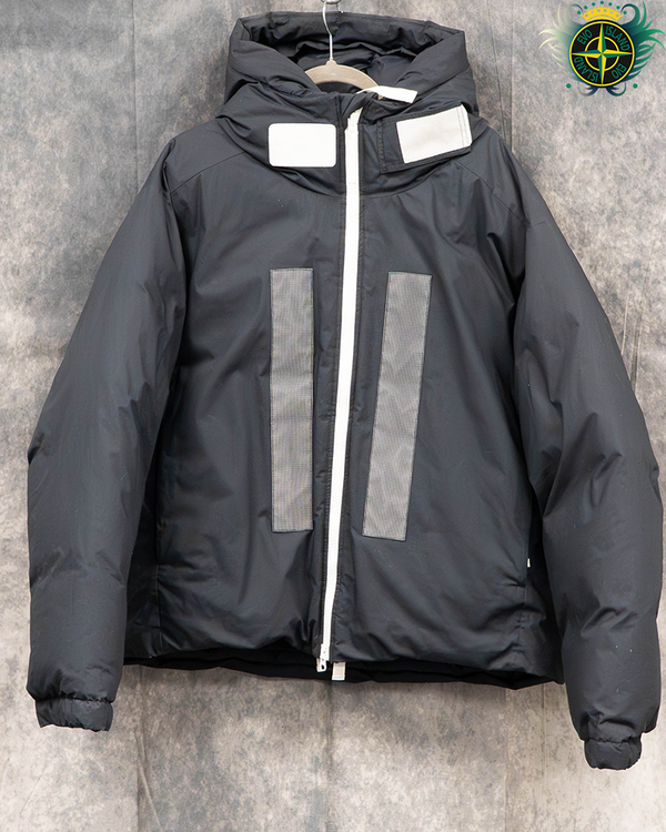 Stone Island Marina Rubber Was Poplin Down Puffer Jacket Navy - L