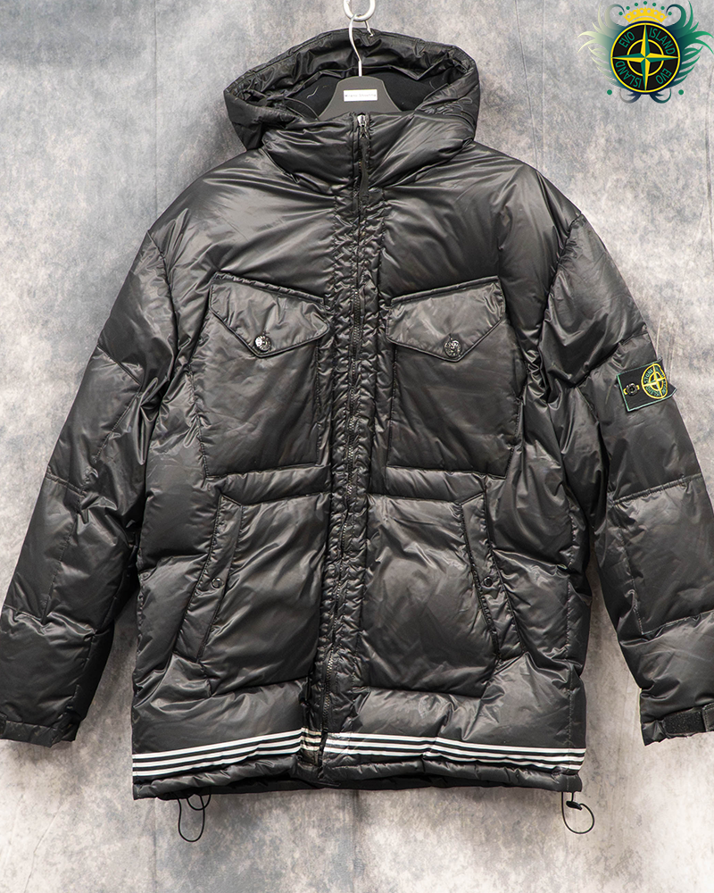 Stone Island 1997 Micro Light Down Puffer Jacket Black - L