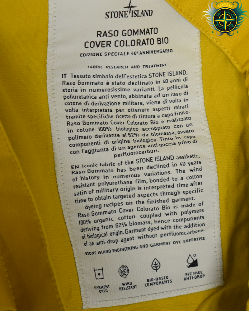 Stone Island 40 Anni Marina Smock Yellow