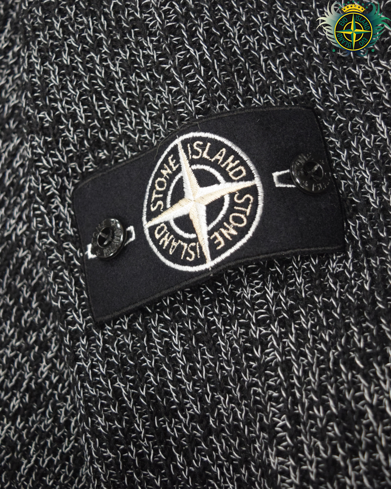 Stone Island Reflective Knit Crewneck Jumper Black - XL