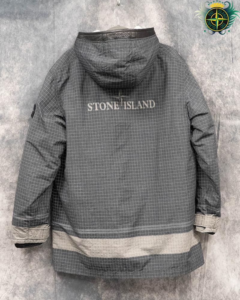 Stone Island Reflective Ripstop Chine Jacket Black - XXL