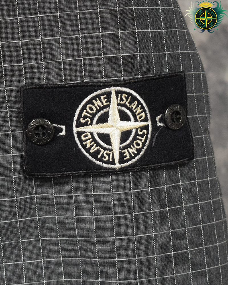 Stone Island Reflective Ripstop Chine Jacket Black - XXL