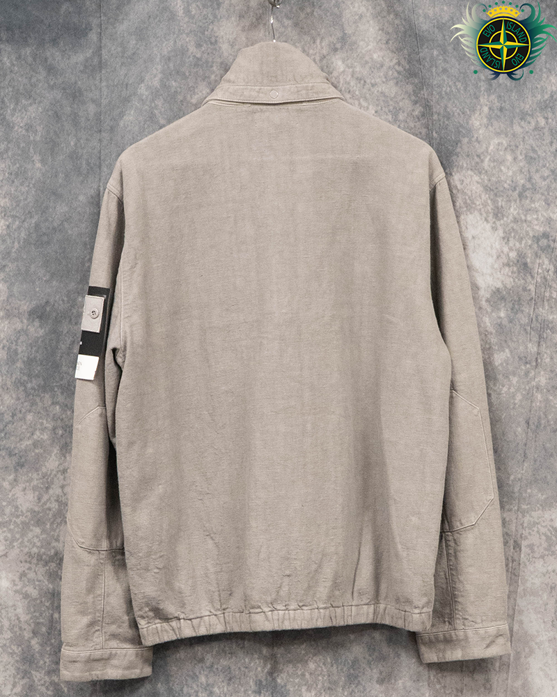 Stone Island Ghost Piece Bonded Linen Jacket Grey - L