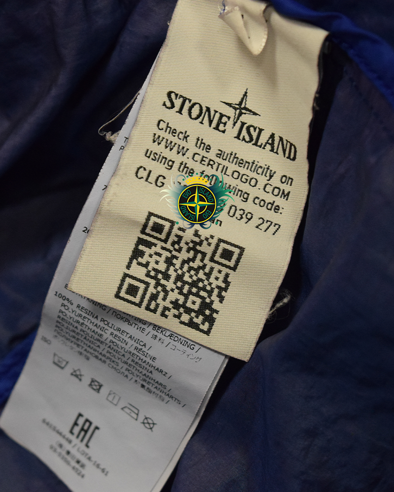 Stone Island Nylon Metal Watro Red Weft Jacket Blue - L