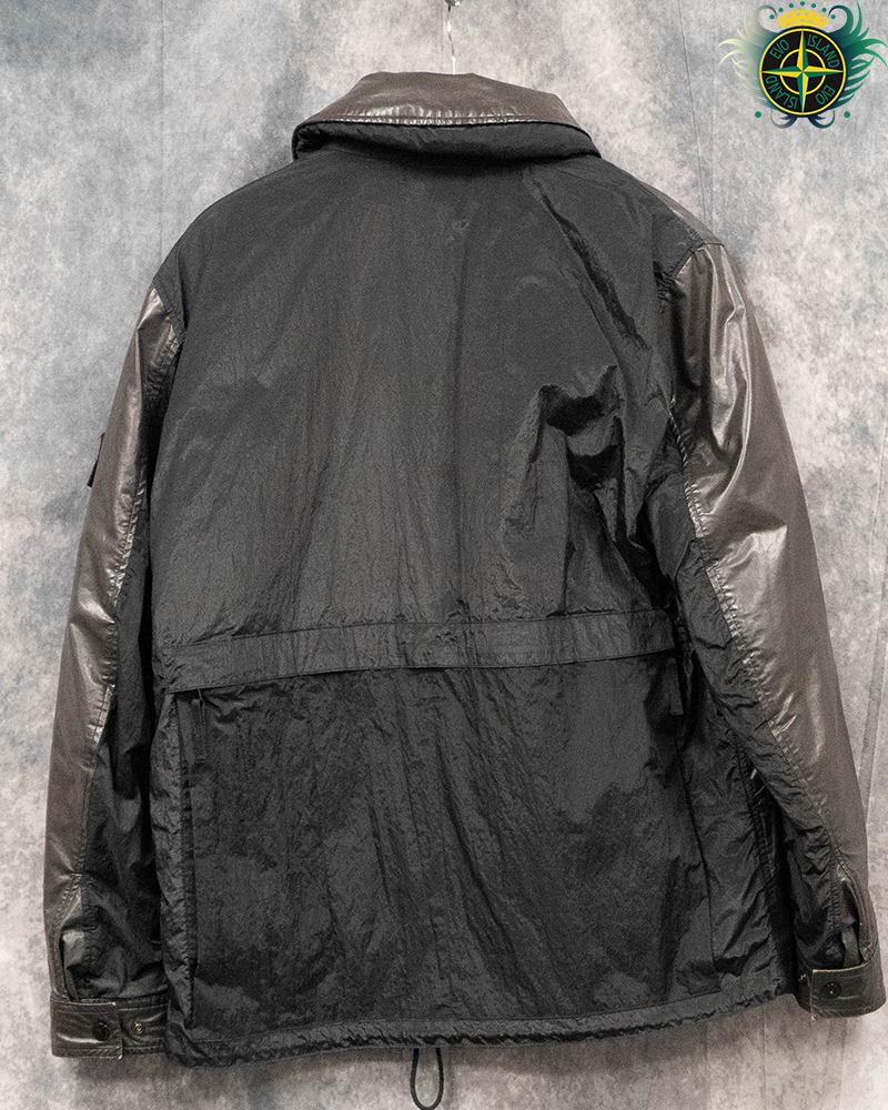 Stone Island Nylon Backed Ice Jacket Black - XL