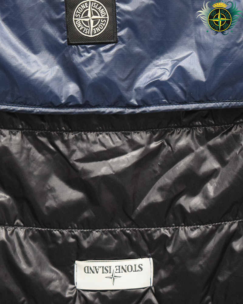 Stone Island Pertex Quantum Primaloft Hat and Scarf Set Blue - XL