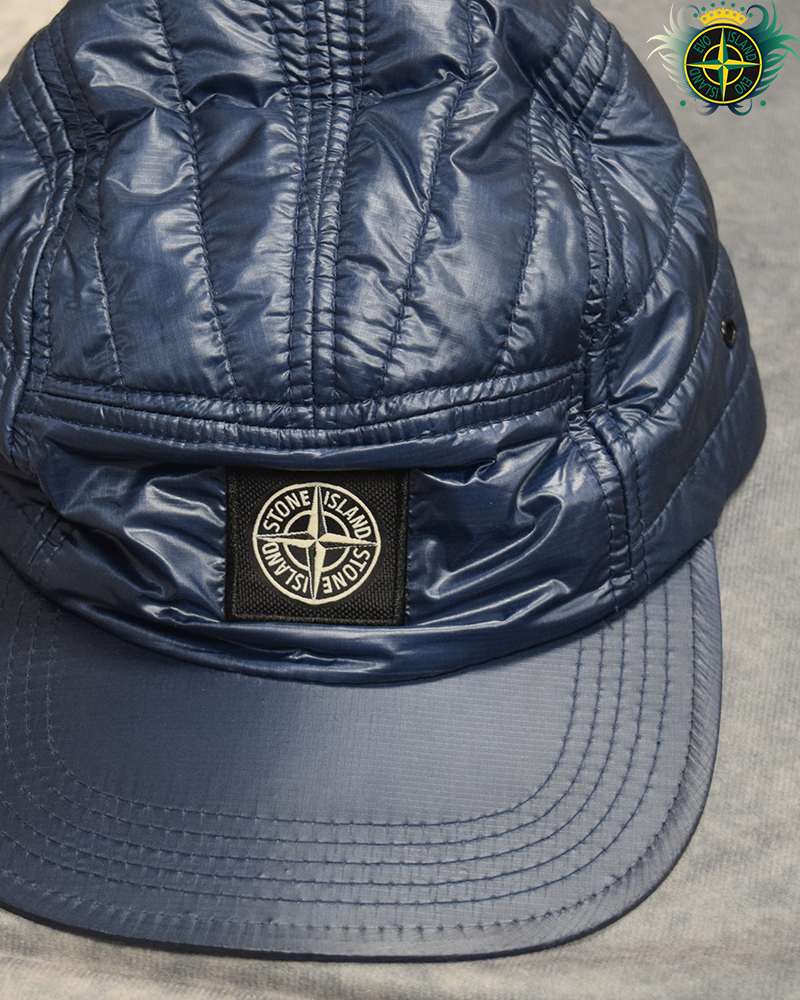 Stone Island Pertex Quantum Primaloft Hat and Scarf Set Blue - XL