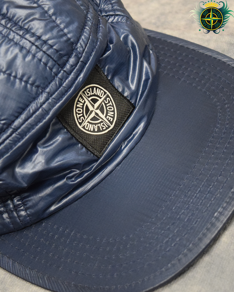 Stone Island Pertex Quantum Primaloft Hat and Scarf Set Blue - XL