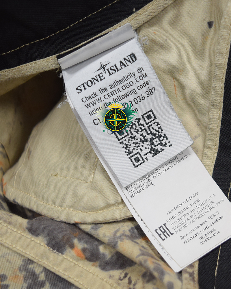 Stone Island Cotton Cordura Paintball Camo Cargo Trousers