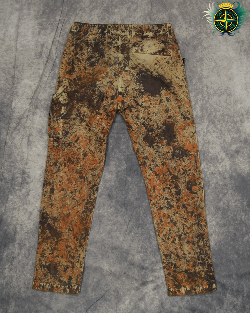 Stone Island Cotton Cordura Paintball Camo Cargo Trousers