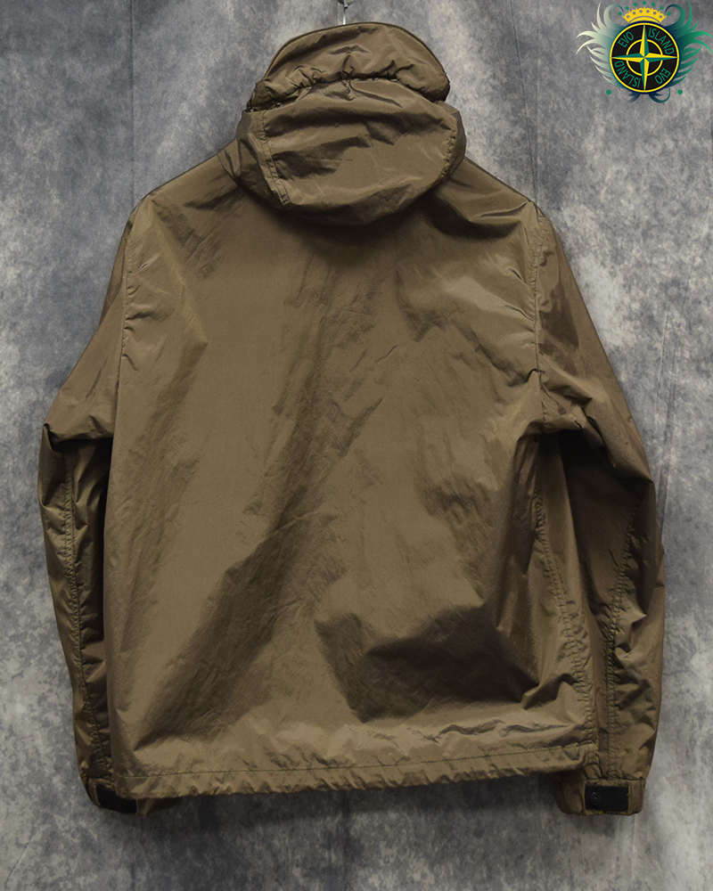Stone Island Nylon Metal Flock Jacket Brown - XL