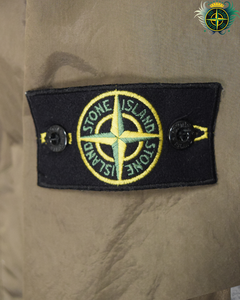 Stone Island Nylon Metal Flock Jacket Brown - XL