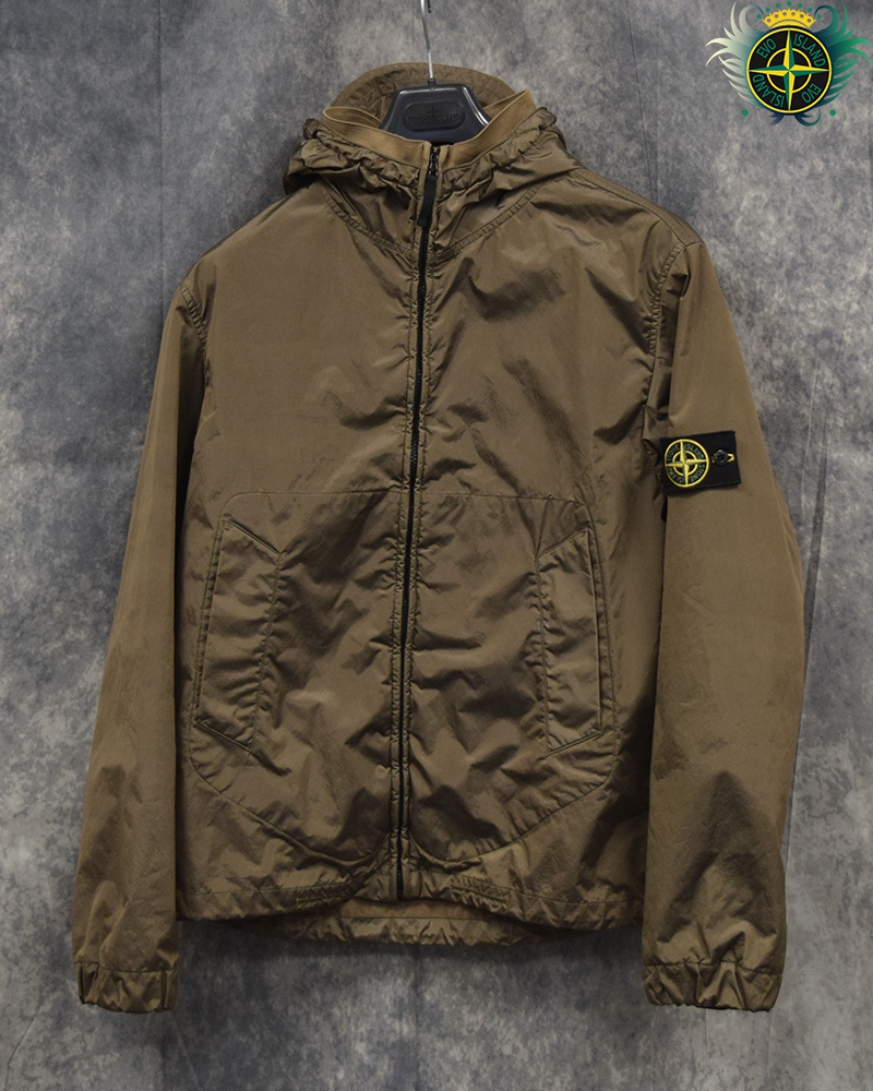 Stone Island Nylon Metal Flock Jacket Brown - XL