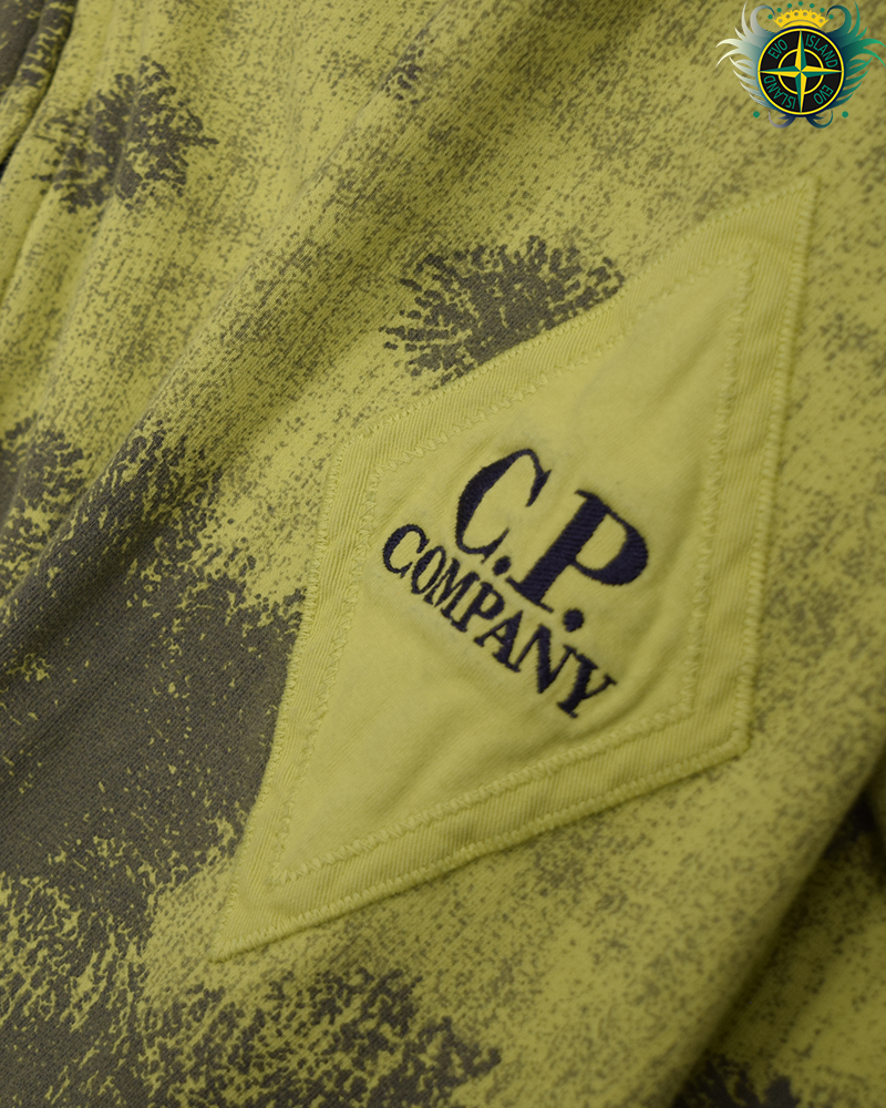 C.P Company Bruised Banana Camo Full Zip Hoodie Black/Yellow - XL
