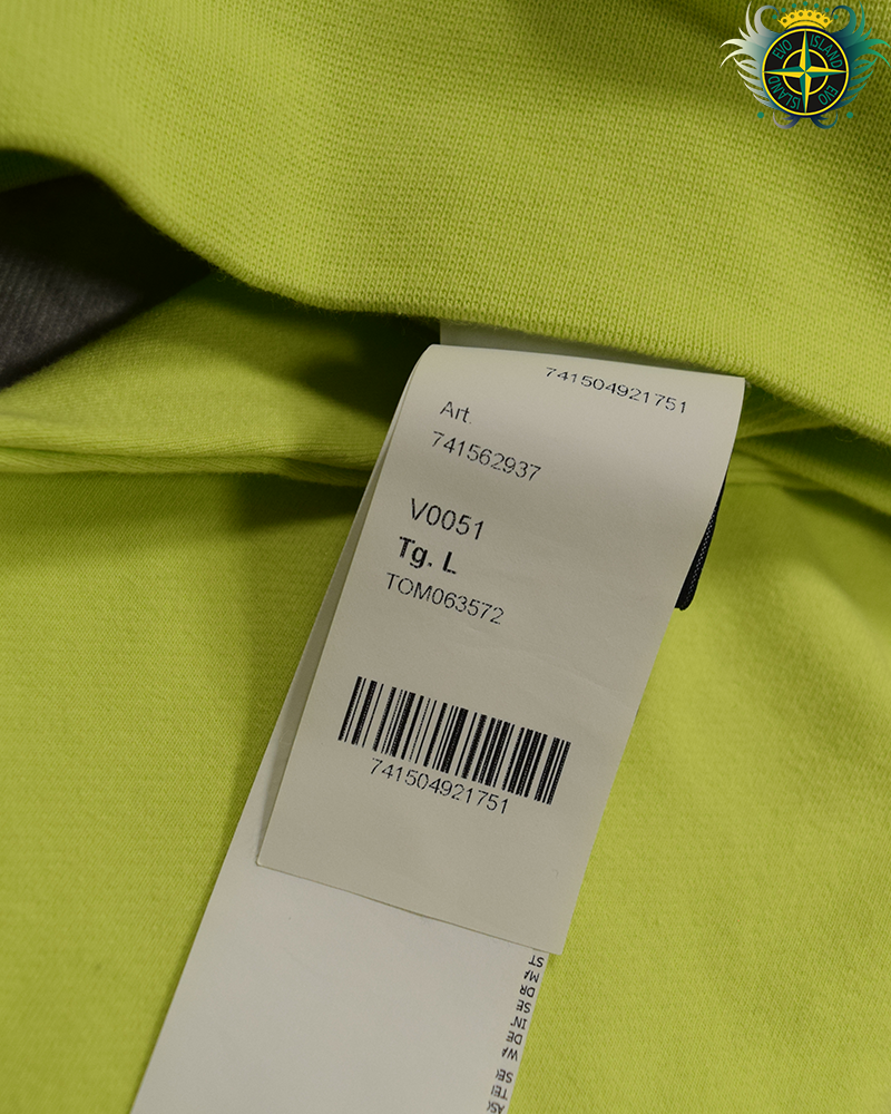 Stone Island Compass Patch Hoodie Yellow - L