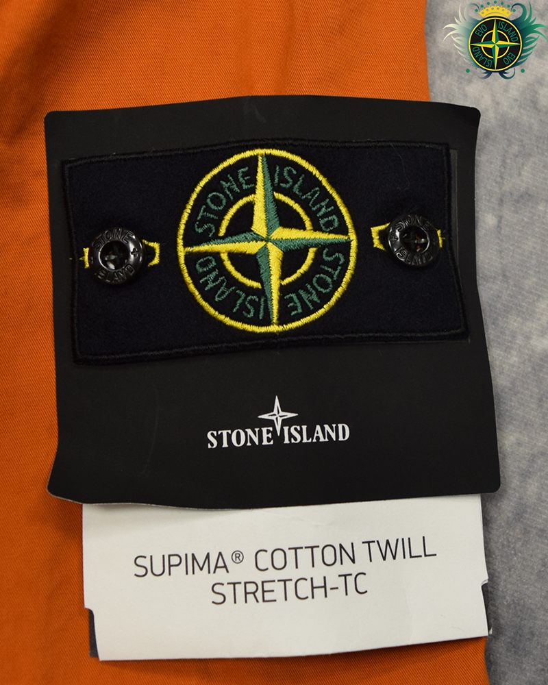 Stone Island Supima Cotton Twill Stretch TC Jacket Orange - 3XL