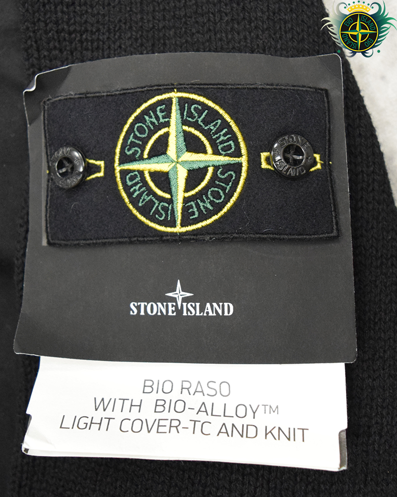 Stone Island Bio Raso With Bio Alloy Light Cover T-C Bomber Jacket Black - L