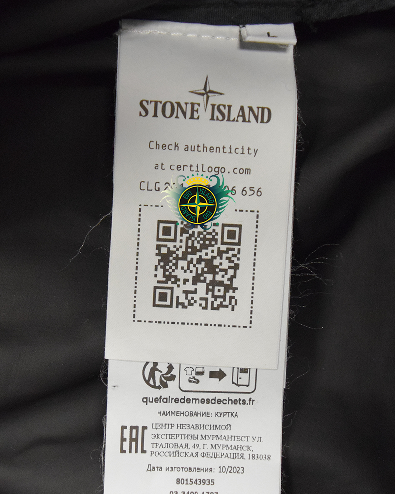 Stone Island Bio Raso With Bio Alloy Light Cover T-C Bomber Jacket Black - L