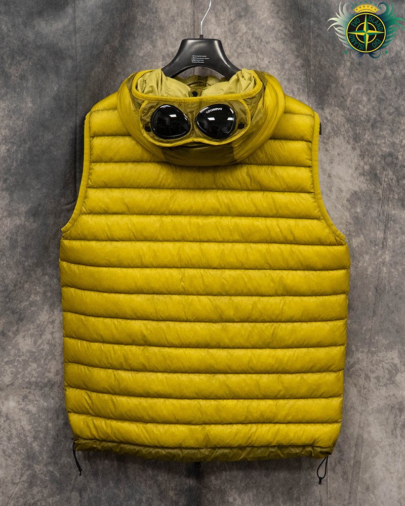 C.P Company D.D. Shell Goggle Gilet Yellow - 52/XL
