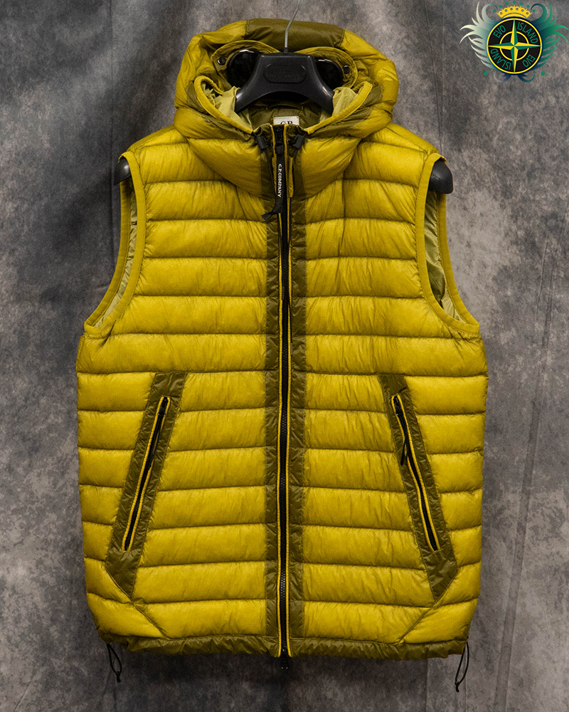 C.P Company D.D. Shell Goggle Gilet Yellow - 52/XL