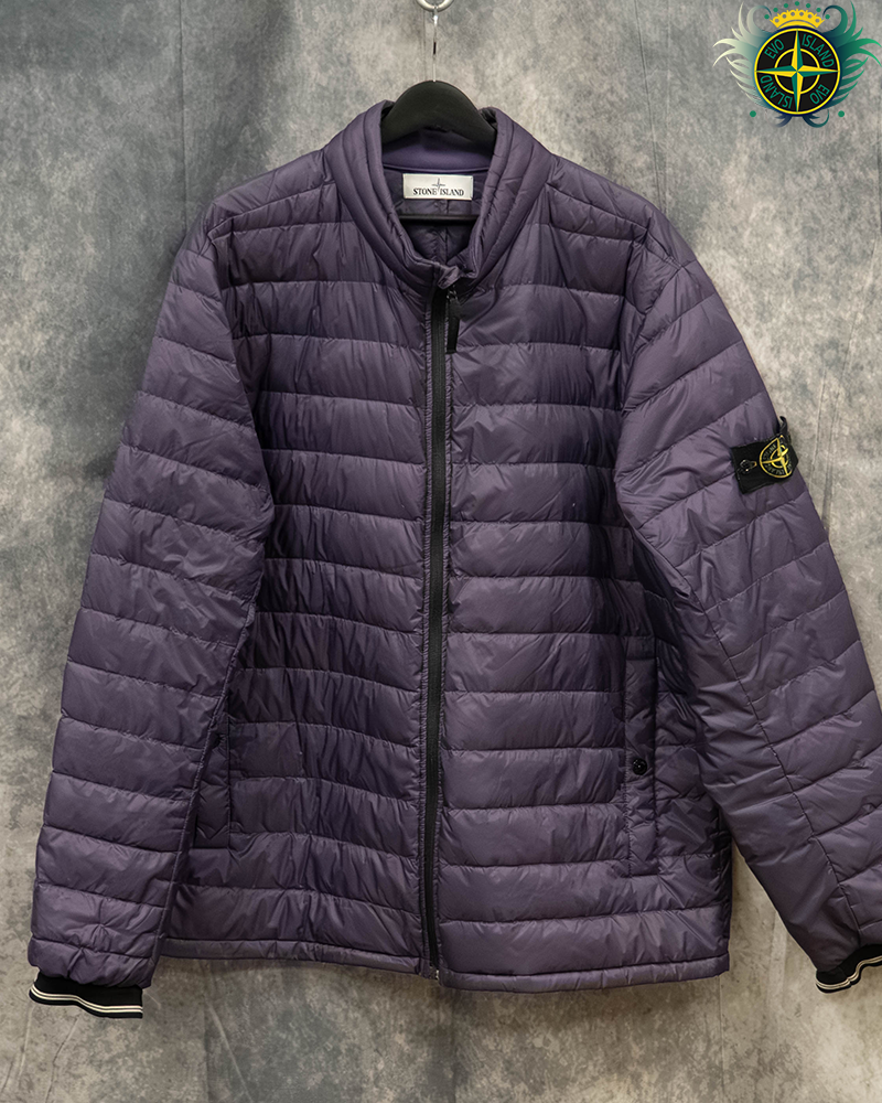 Stone Island Micro Ripstop 7 Den Down Jacket Purple - 3XL