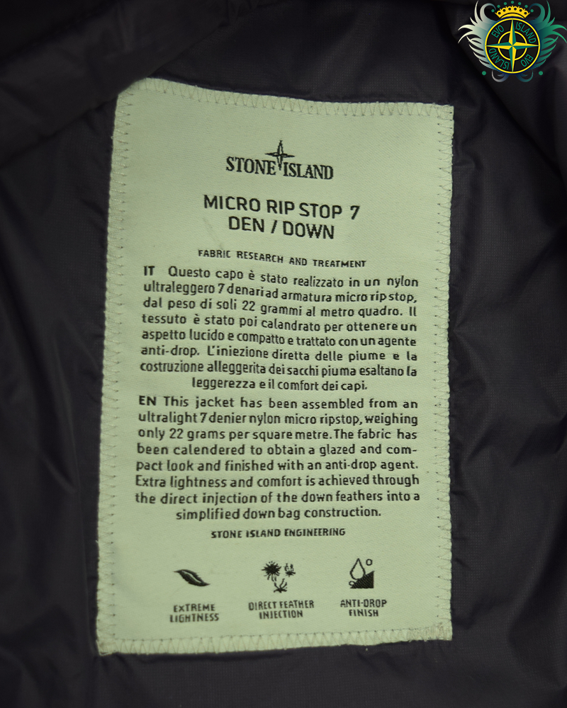 Stone Island Micro Ripstop 7 Den Down Jacket Purple - 3XL