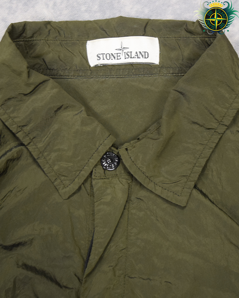 Stone Island Nylon Metal Overshirt Khaki - XXL