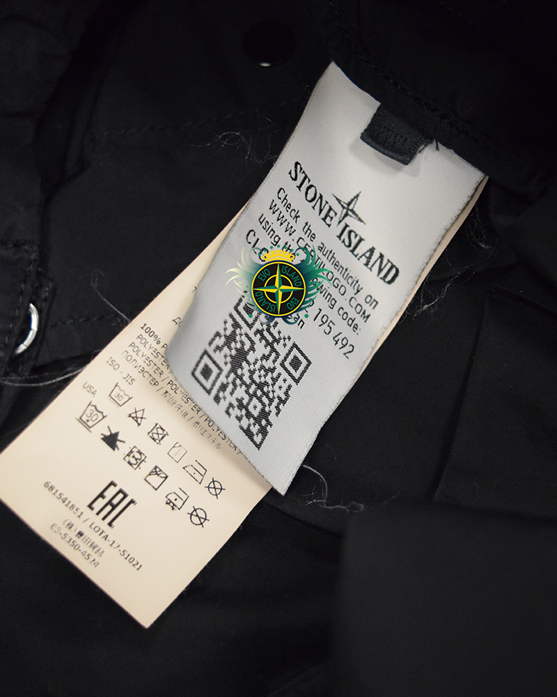 Stone Island David Tela Light TC Field Jacket Black - 3XL