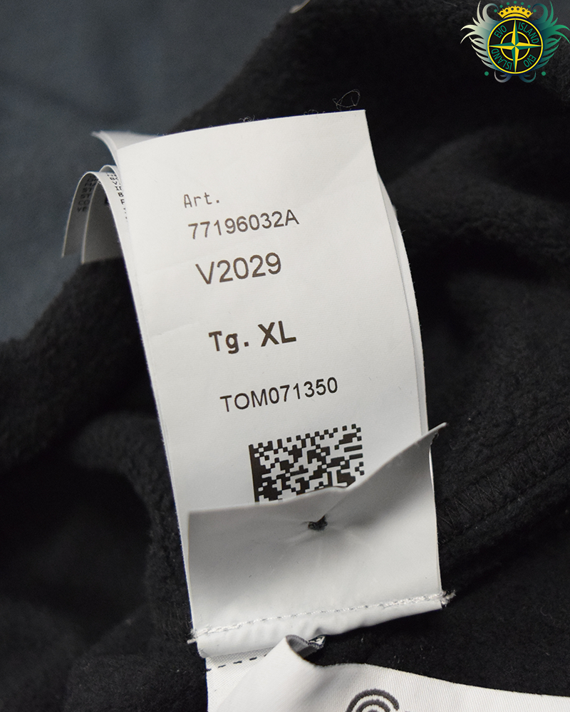 Stone Island Shadow Project Graphic Print Soft Cotton Sweater Charcoal