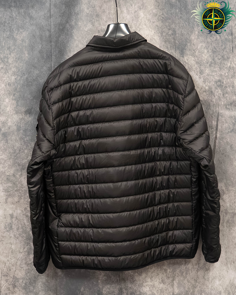Stone Island Bio Based Ripstop Nylon Down Jacket Black - 3XL