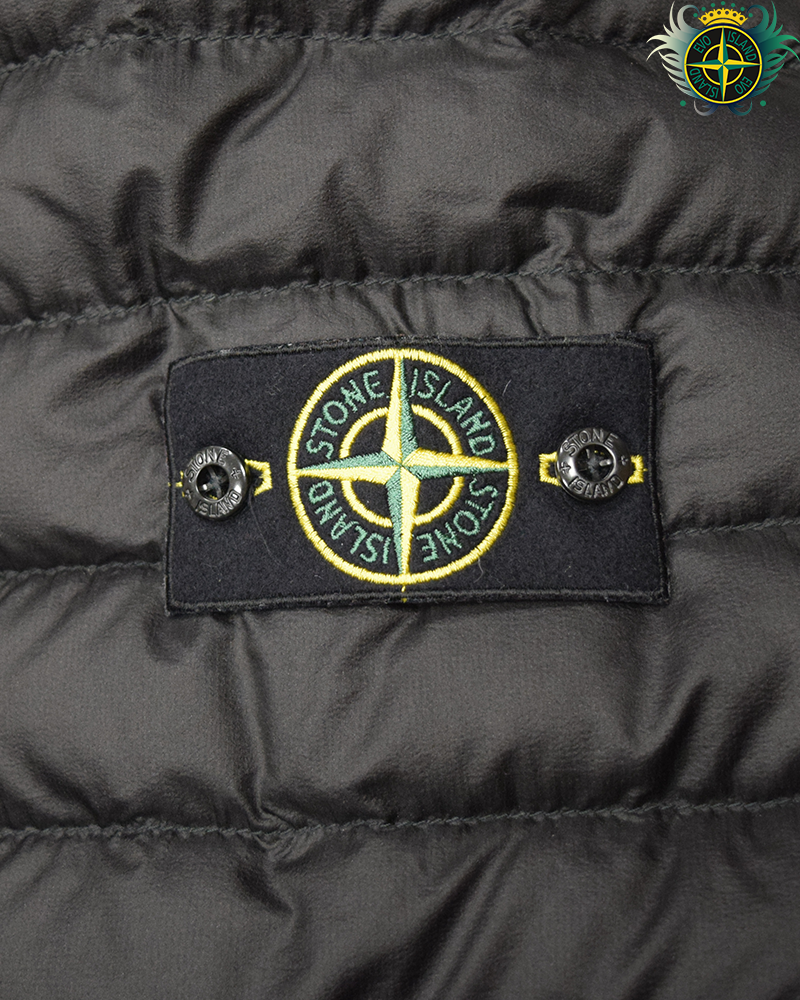 Stone Island Bio Based Ripstop Nylon Down Jacket Black - 3XL