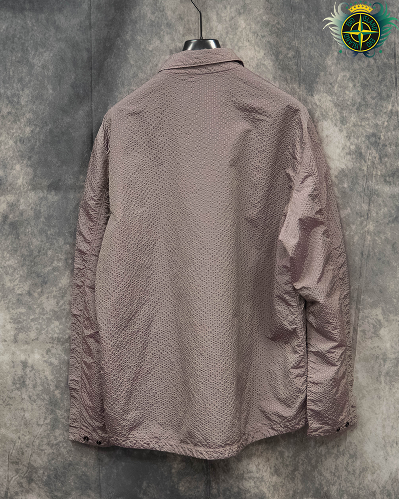 Stone Island Poly Colour Frame Overshirt Purple - XXL