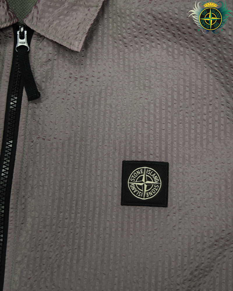 Stone Island Poly Colour Frame Overshirt Purple - XXL