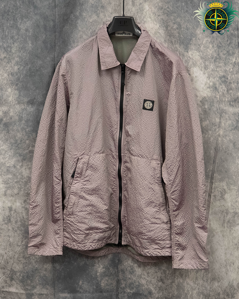 Stone Island Poly Colour Frame Overshirt Purple - XXL