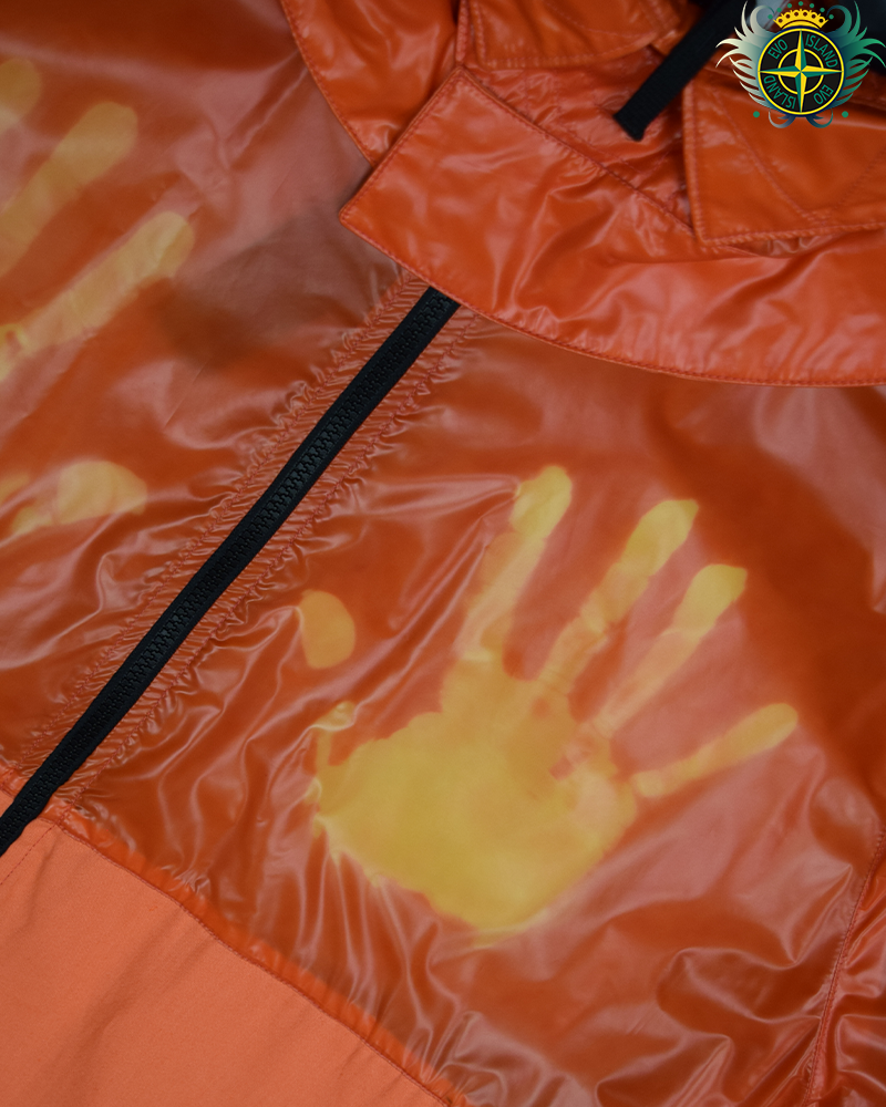 Stone Island Heat Reactive Lamy With Cotton Linen Tela Orange - XL