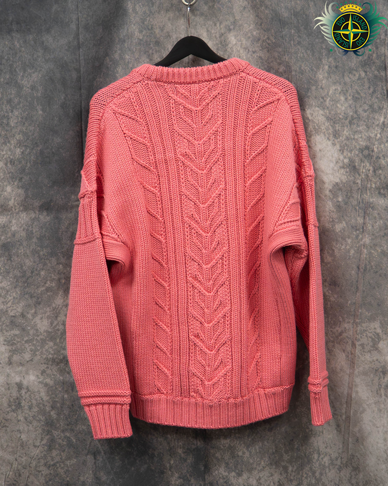 Stone Island Heavy Knit Sweatshirt Pink - XL