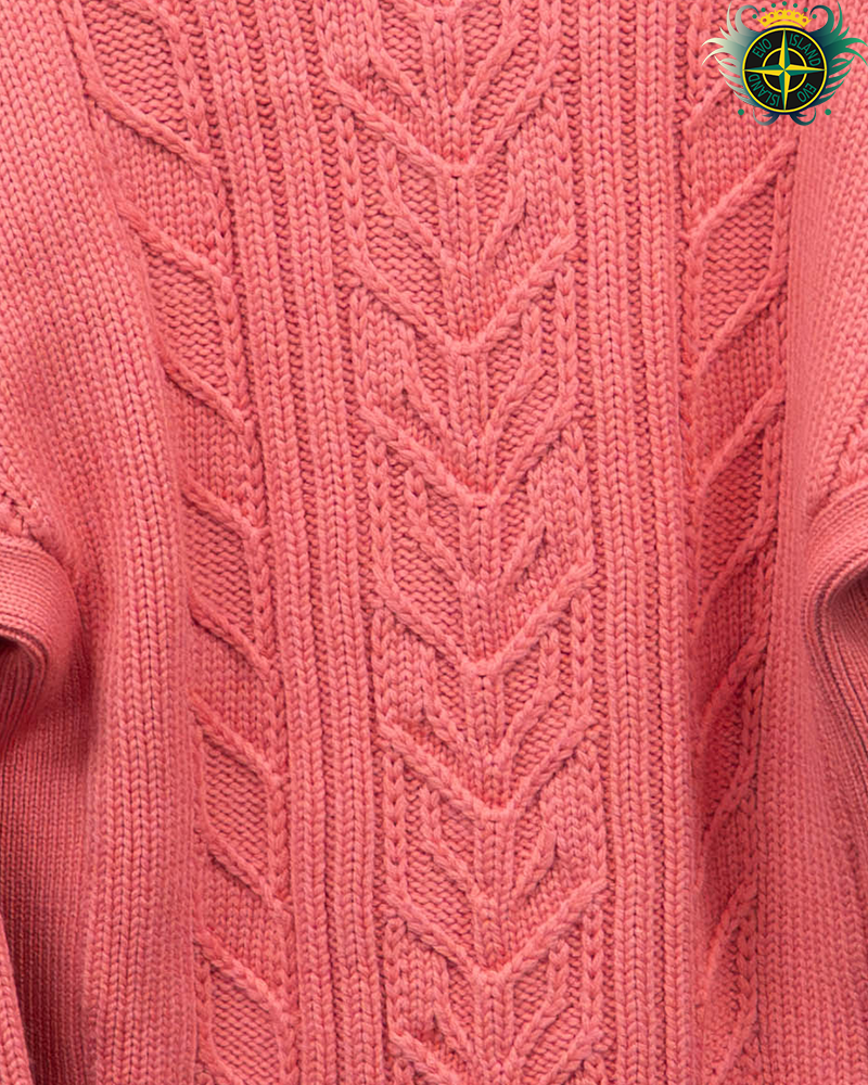 Stone Island Heavy Knit Sweatshirt Pink - XL