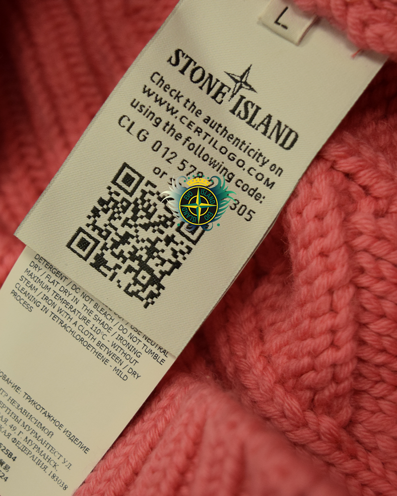 Stone Island Heavy Knit Sweatshirt Pink - XL